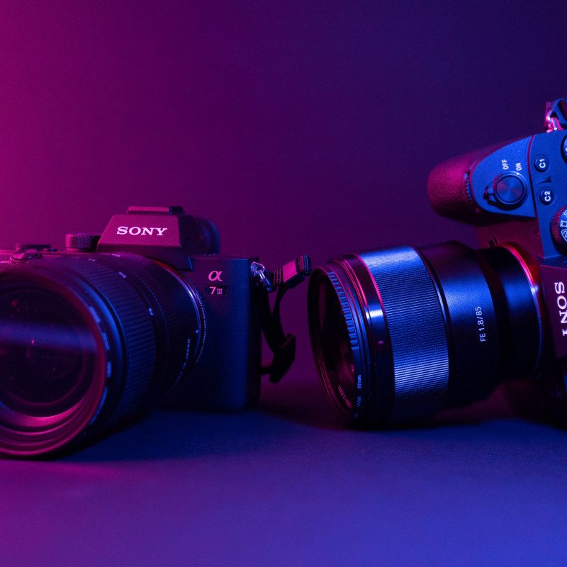 two sony cameras